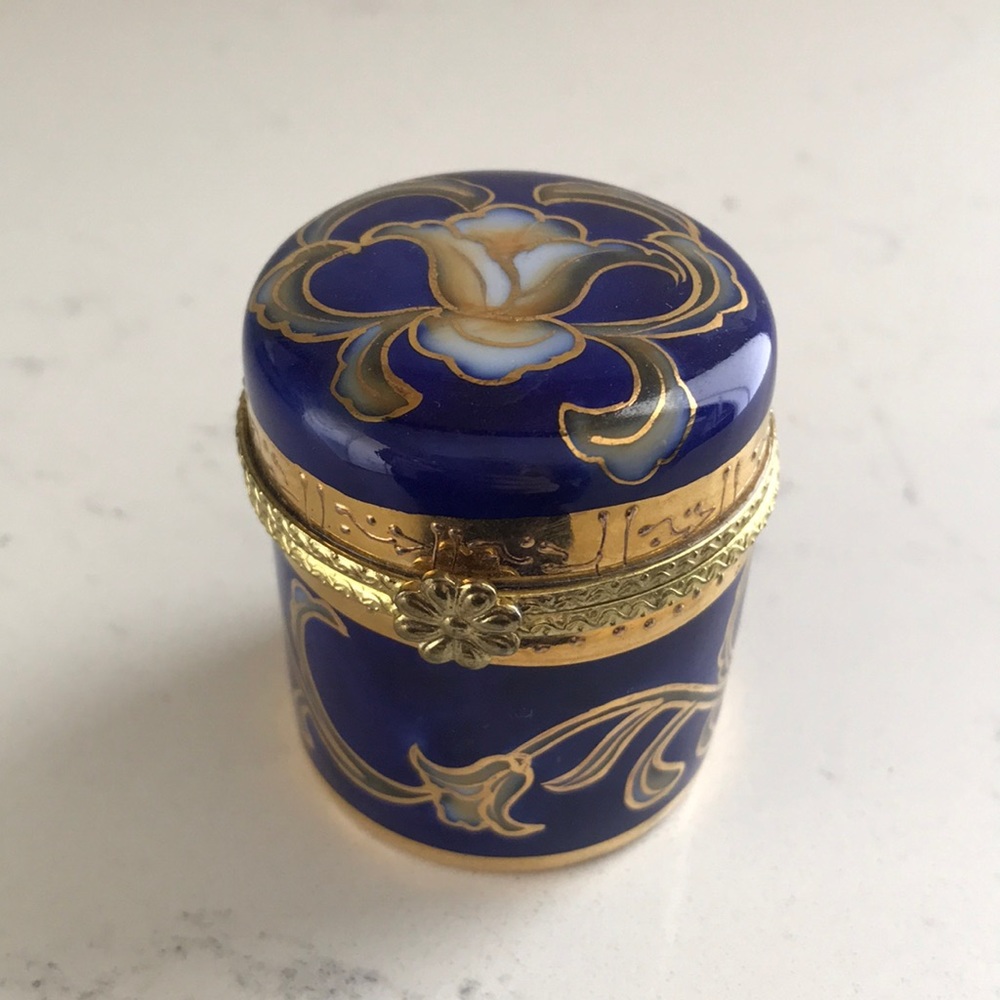 Rudolph Kammer Trinket Box, Blue